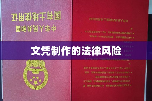 锦屏文凭制作的法律风险