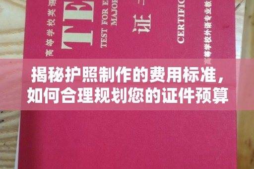锦屏揭秘护照制作的费用标准，如何合理规划您的证件预算