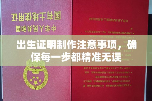 锦屏出生证明制作注意事项，确保每一步都精准无误